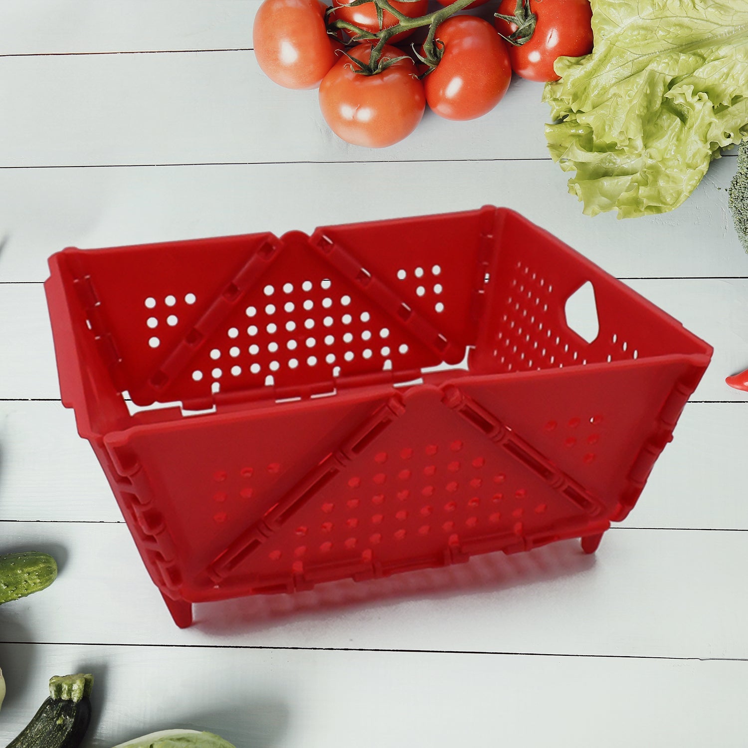 Storage Basket Box with Holes Ventilated Design Storage Basket Box with Holes Ventilated Design
